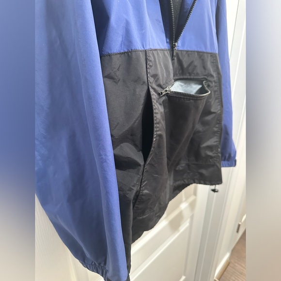 AJ Shop Blue/Black Gore-Tex Jacket ½ Zip Kangaroo Pouch Size Medium Vented - Picture 11 of 13
